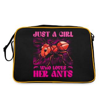 Juste une fille qui aime ses fourmis - Sac Retro - noir/or - Dos