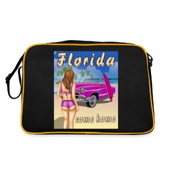 La Floride rentre à la maison - Sac Retro - noir/or - Dos