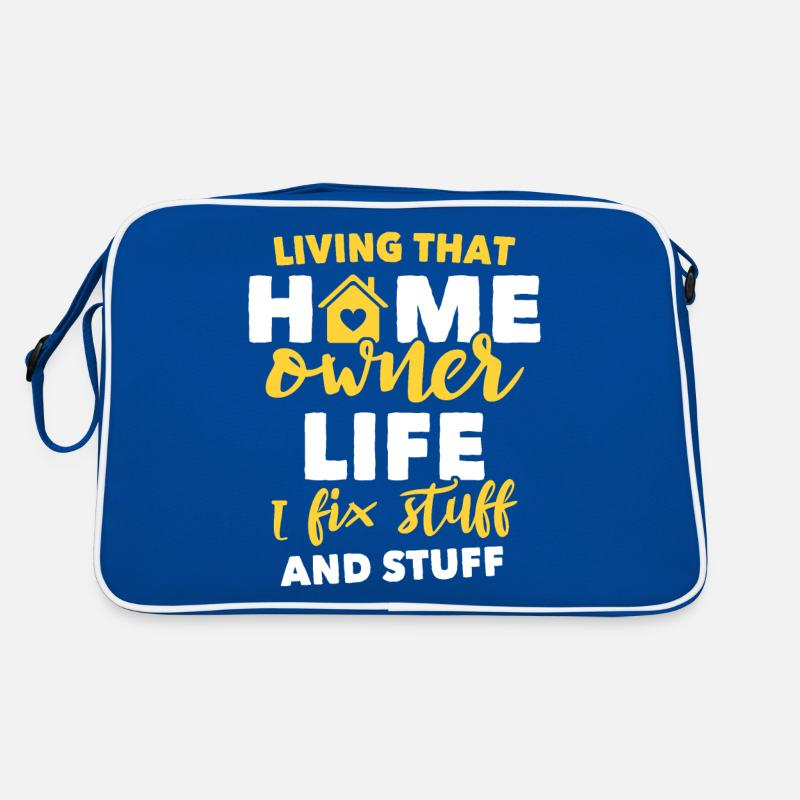 Hausbesitzer Eigenheimbesitzer Retro Tasche