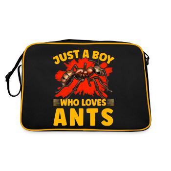 Juste un garçon qui aime les fourmis - Sac Retro - noir/or - Dos