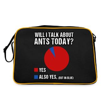 Est-ce que je veux parler des fourmis aujourd’hui ? - Sac Retro - noir/or - Dos