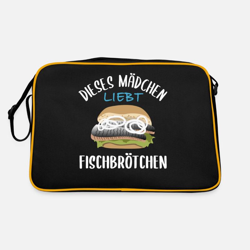 Mädchen & Fischbrötchen - Eine Liebesgeschichte Retro Tasche
