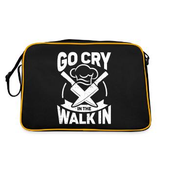 Funny Chef Gift Saying Chef - Retro Bag - black/gold - Back