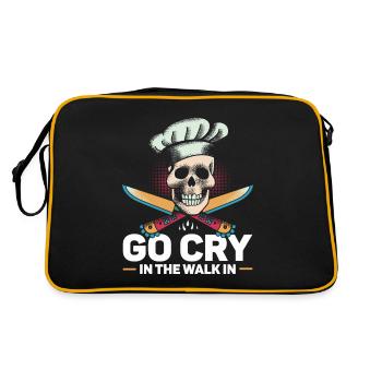 Funny Chef Gift Saying Chef - Retro Bag - black/gold - Back