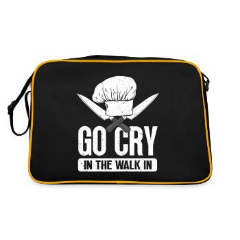 Funny Chef Gift Saying Chef - Retro Bag - black/gold - Back