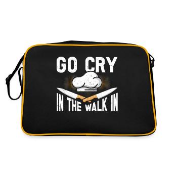 Funny Chef Gift Saying Chef - Retro Bag - black/gold - Back