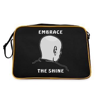 EMBRASSEZ LA BRILLANCE - Sac Retro - noir/or - Dos