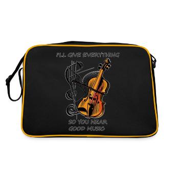 VIOLON Violon Musique - Sac Retro - noir/or - Dos