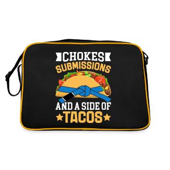 Chokes Submissions and a side of Tacos - Retro Bag - black/gold - Back