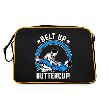 Belt Up Buttercup Brazilian Jiu-Jitsu - Retro Bag - black/gold - Back