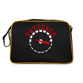 Impatient Impatience Patience - Sac Retro - noir/or - Dos