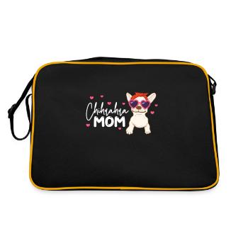 Chihuahua chien chien école chien propriétaire cadeau - Sac Retro - noir/or - Dos