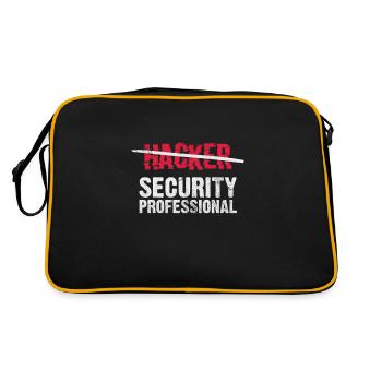 Hacker - Retro Bag - black/gold - Back
