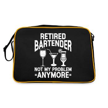 Barman Cadeau Emploi Serveur Barman - Sac Retro - noir/or - Dos