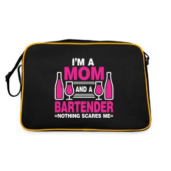 Barman Cadeau Emploi Serveur Barman - Sac Retro - noir/or - Dos