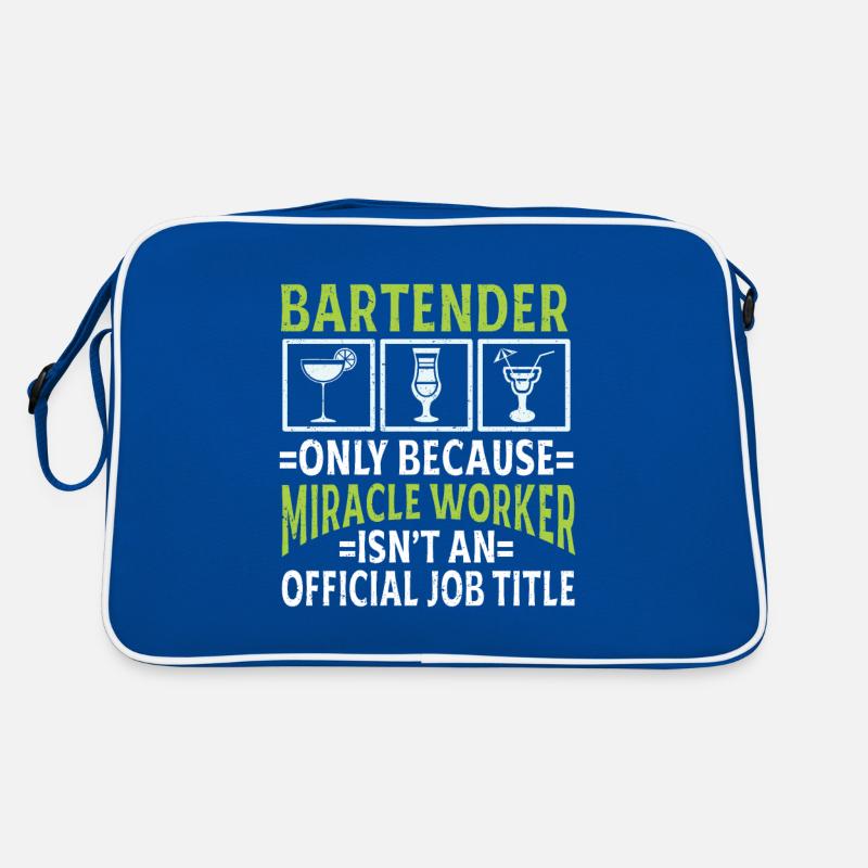 Bartender Gift Job Waiter Bartender Retro Bag