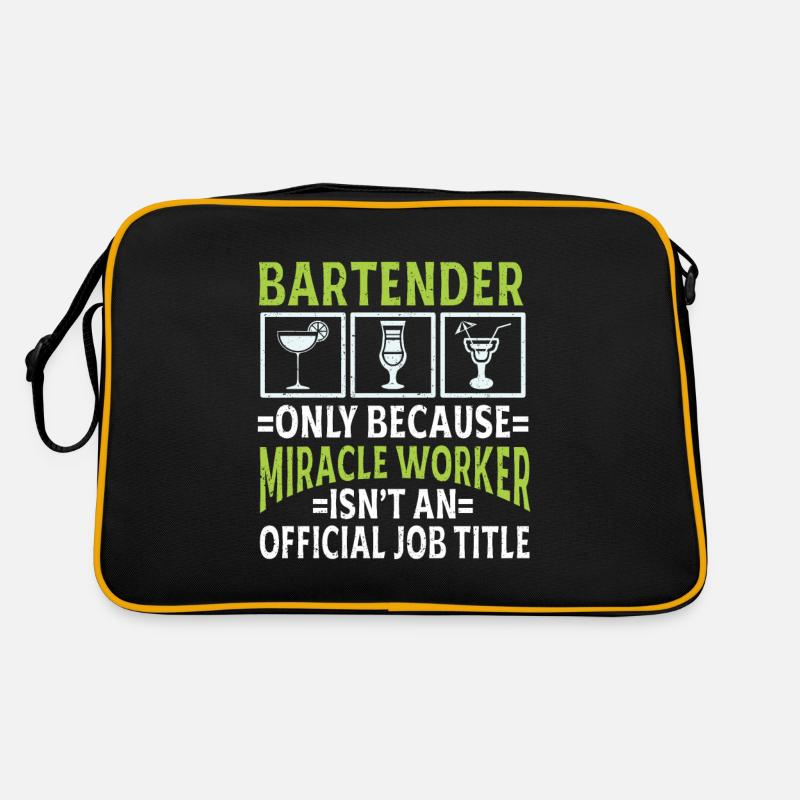 Bartender Gift Job Waiter Bartender Retro Bag