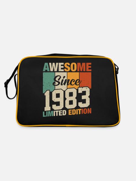 Vintage 40/41 Fantasy 1983 - Retro Bag - black/gold - Back