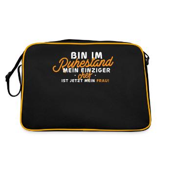 Retirement: Woman as - Retro Bag - black/gold - Back