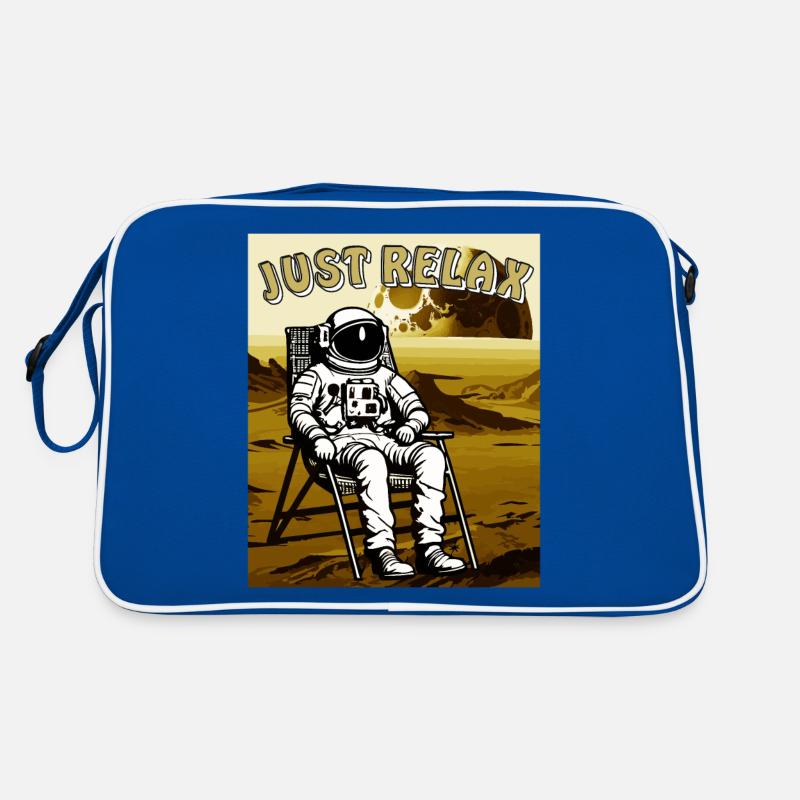 ASTRONAUT JUST RELAX Retro Tasche
