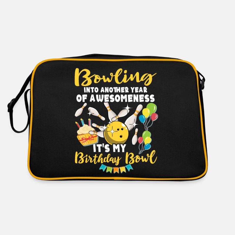 Anniversaire de bowling Sac Retro