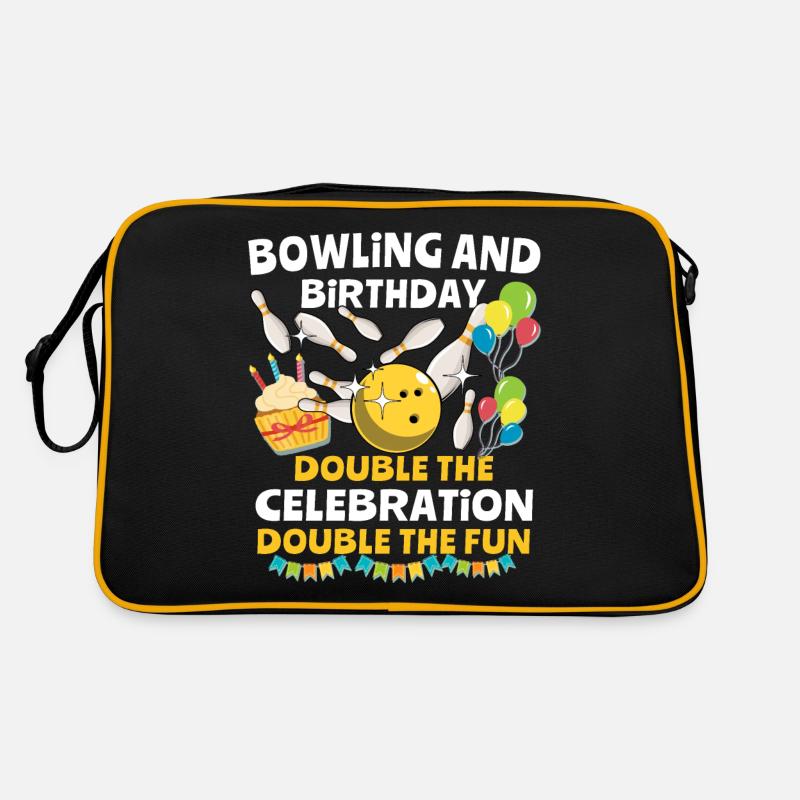 Anniversaire de bowling Sac Retro