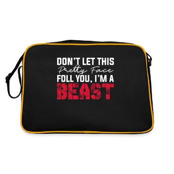 Wrestling Wrestler Fight Wrestling Ringer Gift - Retro Bag - black/gold - Back