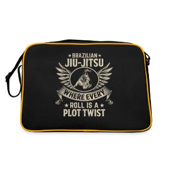 Jiu-Jitsu brésilien où chaque jet est une intrigue - Sac Retro - noir/or - Dos