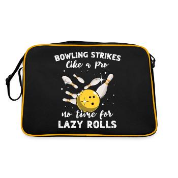 Slow Bowling Strikes - Retro Bag - black/gold - Back