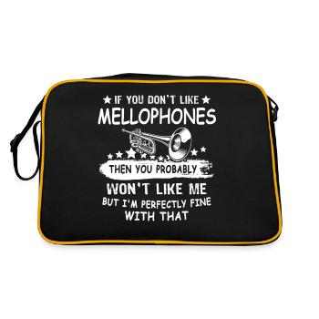 Lecteur de mellophone Mellophone - Sac Retro - noir/or - Dos