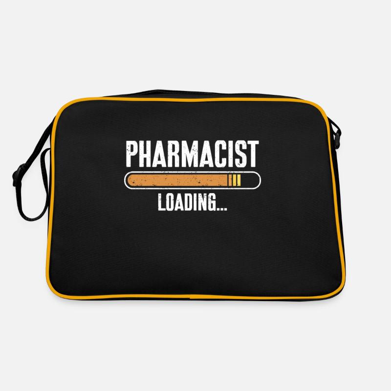 Apotheker Geschenk Apotheke - Retro Tasche - Schwarz/Gold