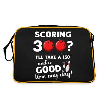 Bowler 300 Bowling - Sac Retro - noir/or - Dos