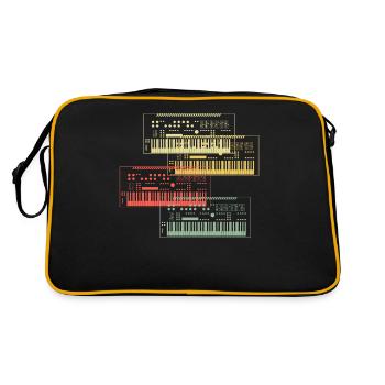 Synthesizer Collection Music Design - Retro Bag - black/gold - Back