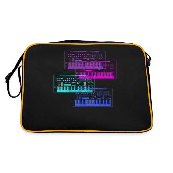 Synthesizer Collection Music Design - Retro Bag - black/gold - Back