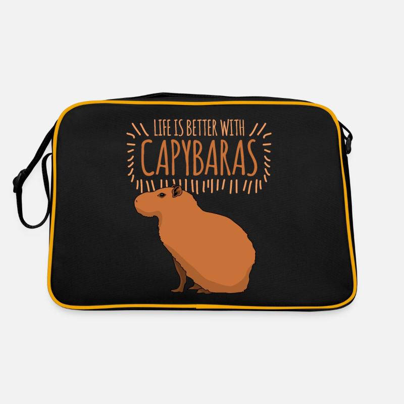 Capybara Capybaras Retro Bag