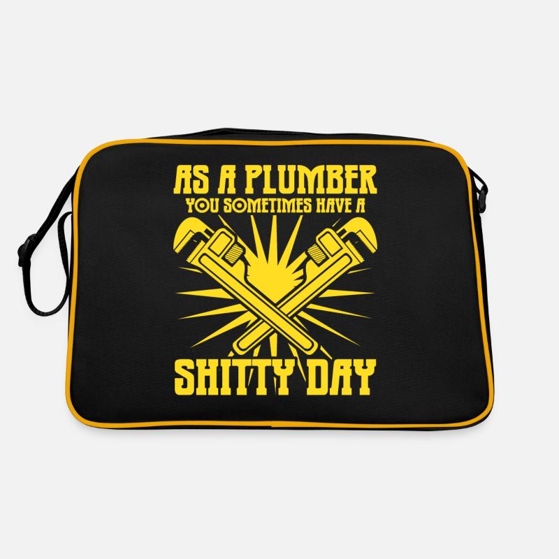 Plumbers Shitty Day Plumber Retro Tasche