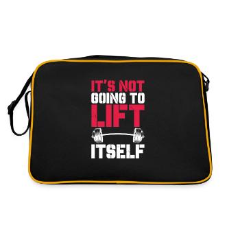 Bodybuilder Body Building Fitness Gym cadeau - Sac Retro - noir/or - Dos