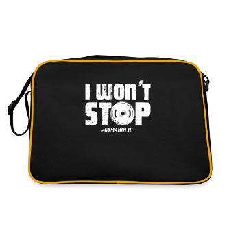 Bodybuilder Body Building Fitness Gym cadeau - Sac Retro - noir/or - Dos