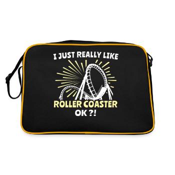 Achterbahn Roller Coaster - Retro Bag - black/gold - Back
