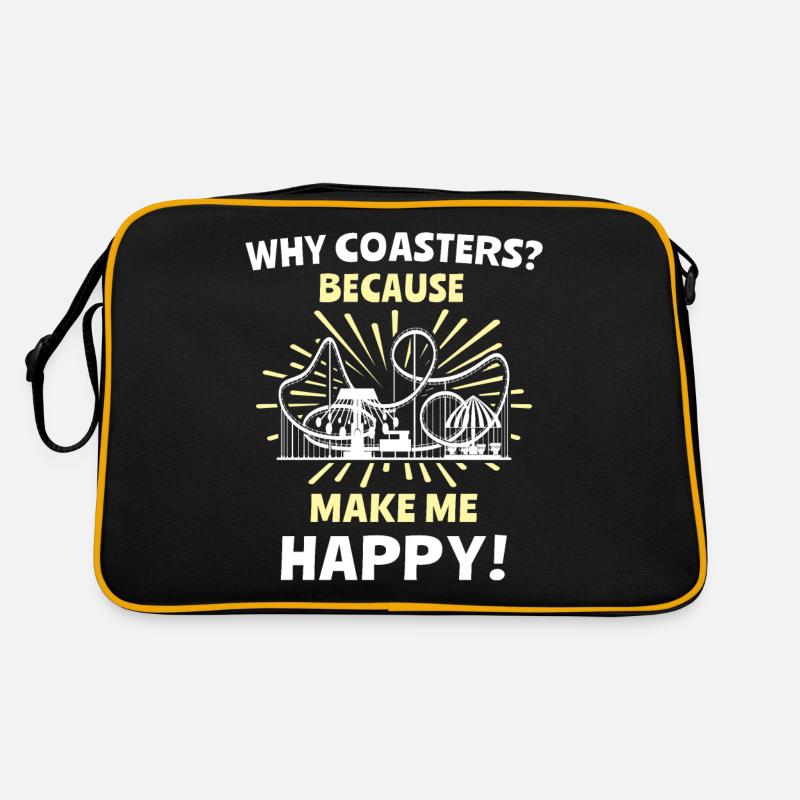 Achterbahn Retro Tasche