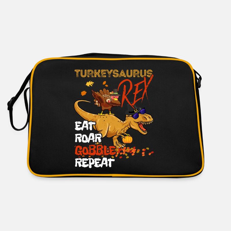 Les enfants drôle Turkeysaurus Rex Dab Dinde Dino Sac Retro