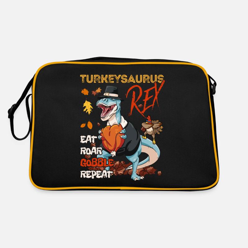 Kinder Lustiger Turkeysaurus Rex Dab Turkey Dino Retro Tasche