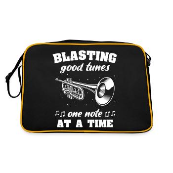 Winds, instrument, trumpet, flugelhorn - Retro Bag - black/gold - Back