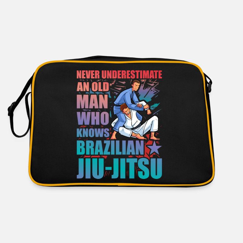 Brazilian Jiu-Jitsu Lustiger Spruch Retro Tasche