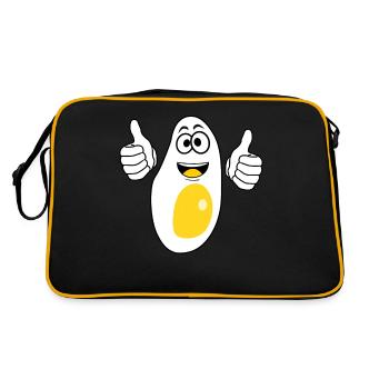 Oeufs Oeuf au plat - Sac Retro - noir/or - Dos