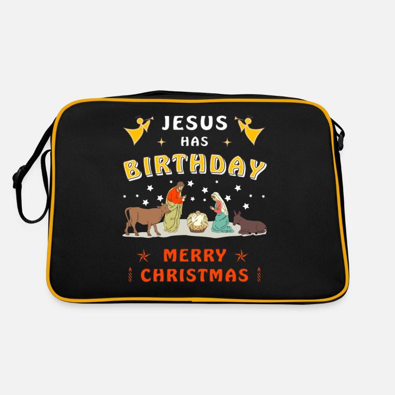 WEIHNACHTEN JÉSUS A NAISSANCE JOYEUX NOËL Sac Retro