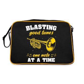 Mellophone Musicien Mellophoniste - Sac Retro - noir/or - Dos