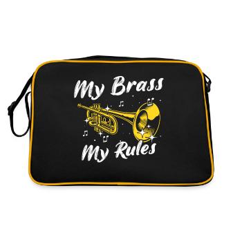Mellophone Musicien Mellophoniste - Sac Retro - noir/or - Dos