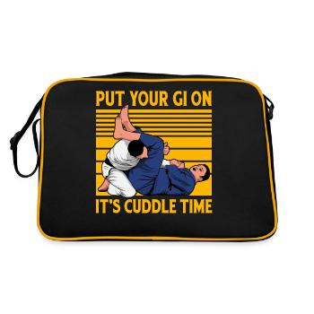 Le Jiu-Jitsu Brésilien met votre Gi en temps de câlins - Sac Retro - noir/or - Dos