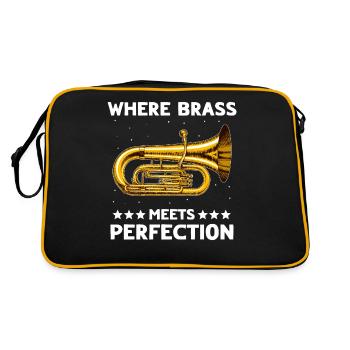 Musicien mellophone - Sac Retro - noir/or - Dos